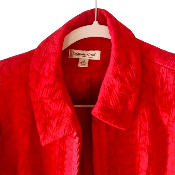Coldwster Creek Jacket & Coat Women’s Red Size M - Picture 6 of 12